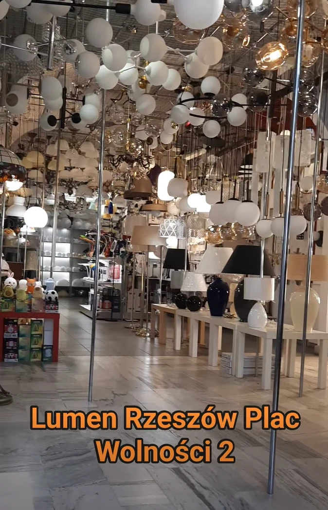 The Lumen showroom ceiling, full of pendant lamps and chandeliers